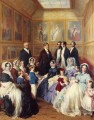 La reina Victoria y el príncipe Alberto con la familia del rey Luis Felipe Francisco Xaver Winterhalter